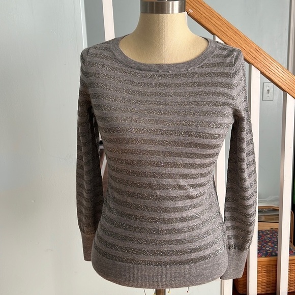 Talbots Petites Pure Italian Merino Pullover Sweater with Sparkles M - Picture 1 of 7